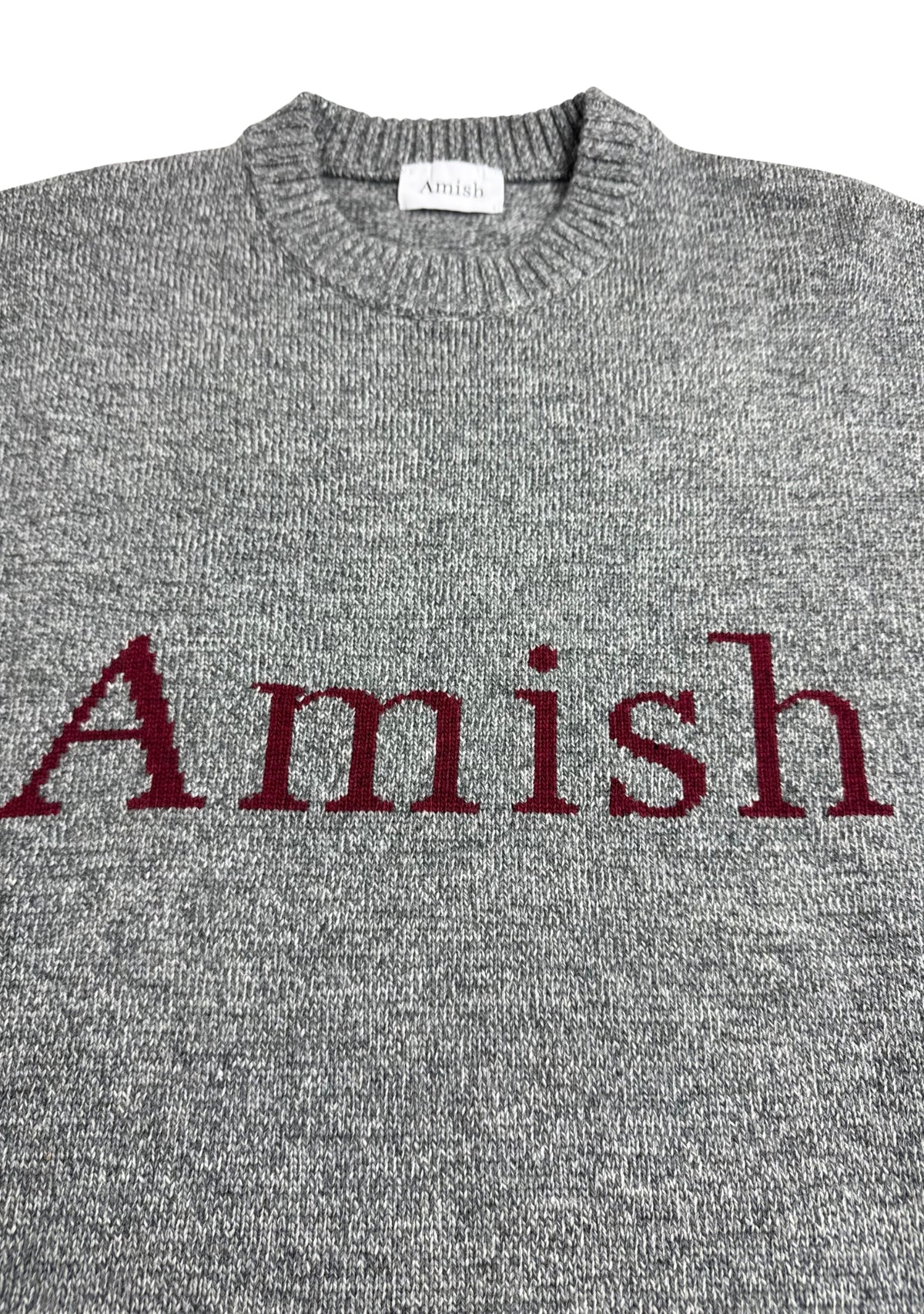 CREW NECK MULINE GREY