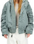 N-2B BASE UV OVERSIZED WINTER JACKET SILVER