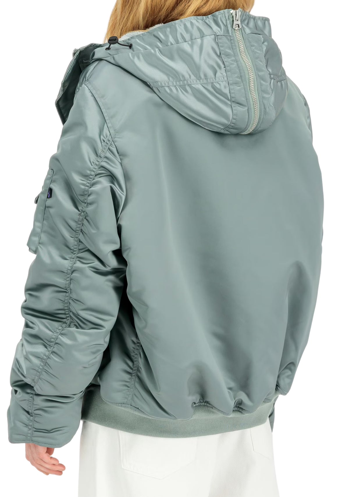 N-2B BASE UV OVERSIZED WINTER JACKET SILVER