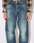 JEANS TWIST OVER FLOOR GREEN