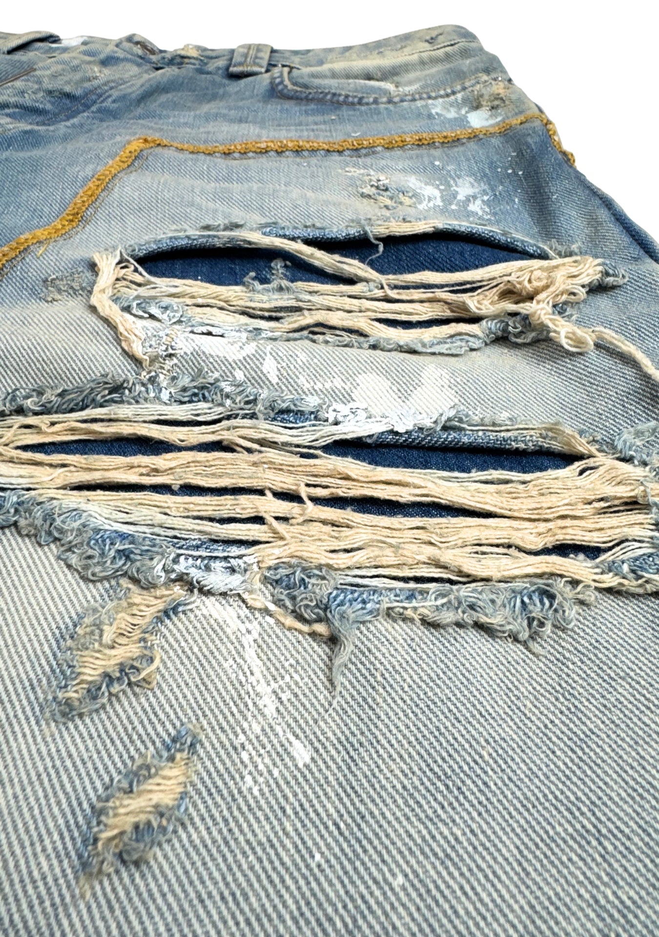 DOUBLE WORK SHORTS WHITE PAINT