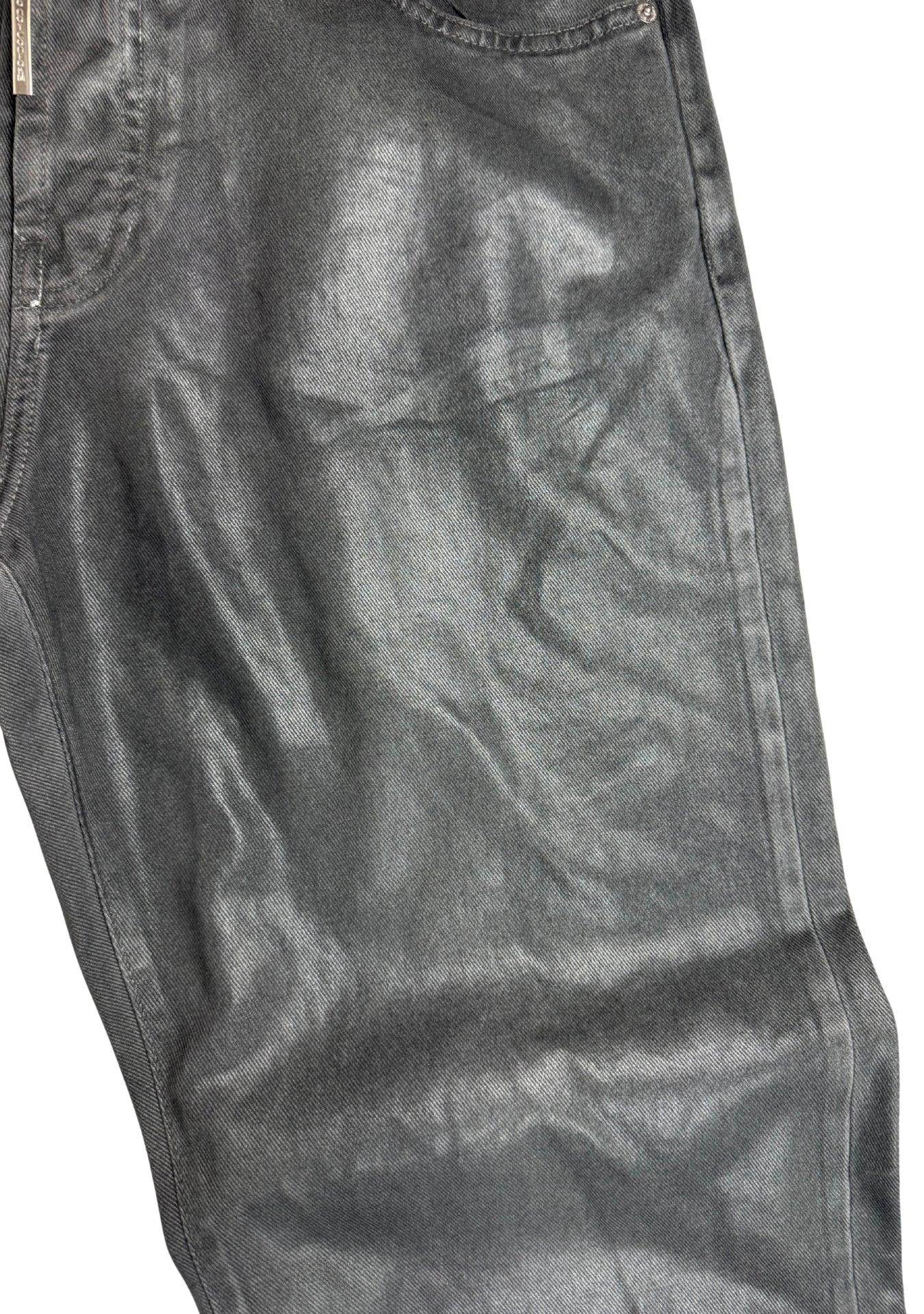 BAGGY GREY WAXED LEATHER