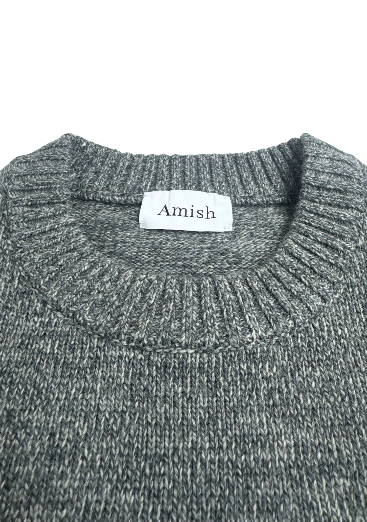 CREW NECK MULINE GREY