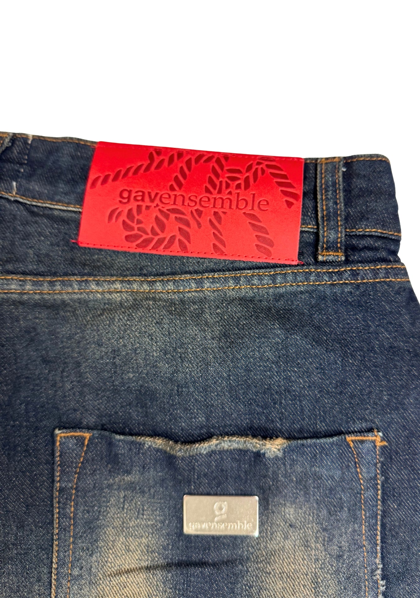 RED WOOL PATCH BAGGY