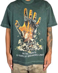 HUSTLE GREEN WASHED TEE