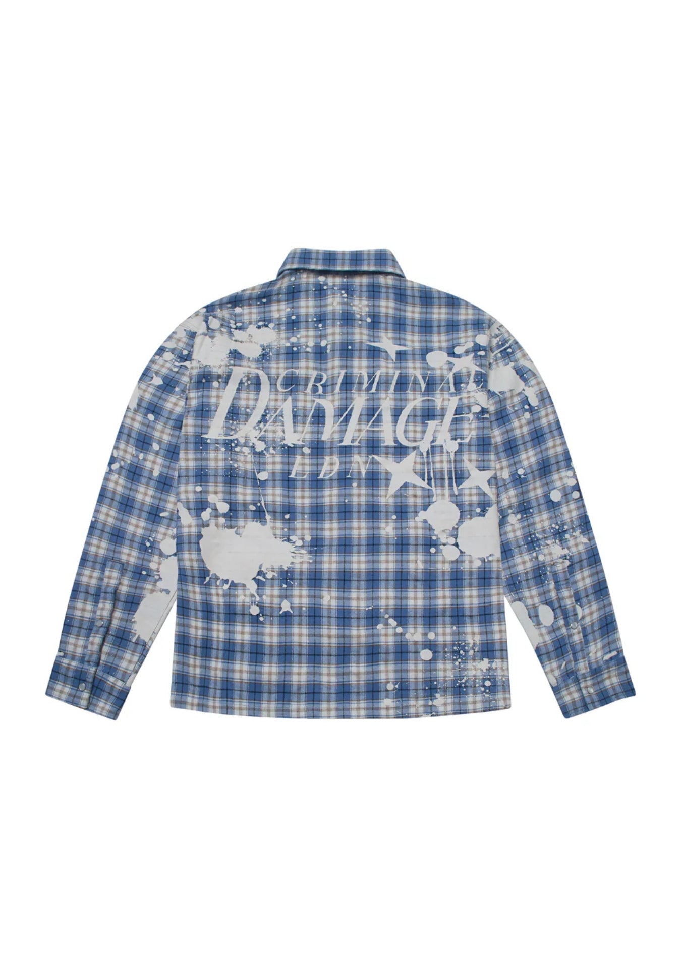 BLEACHED PLAID SHIRT