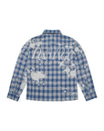 BLEACHED PLAID SHIRT
