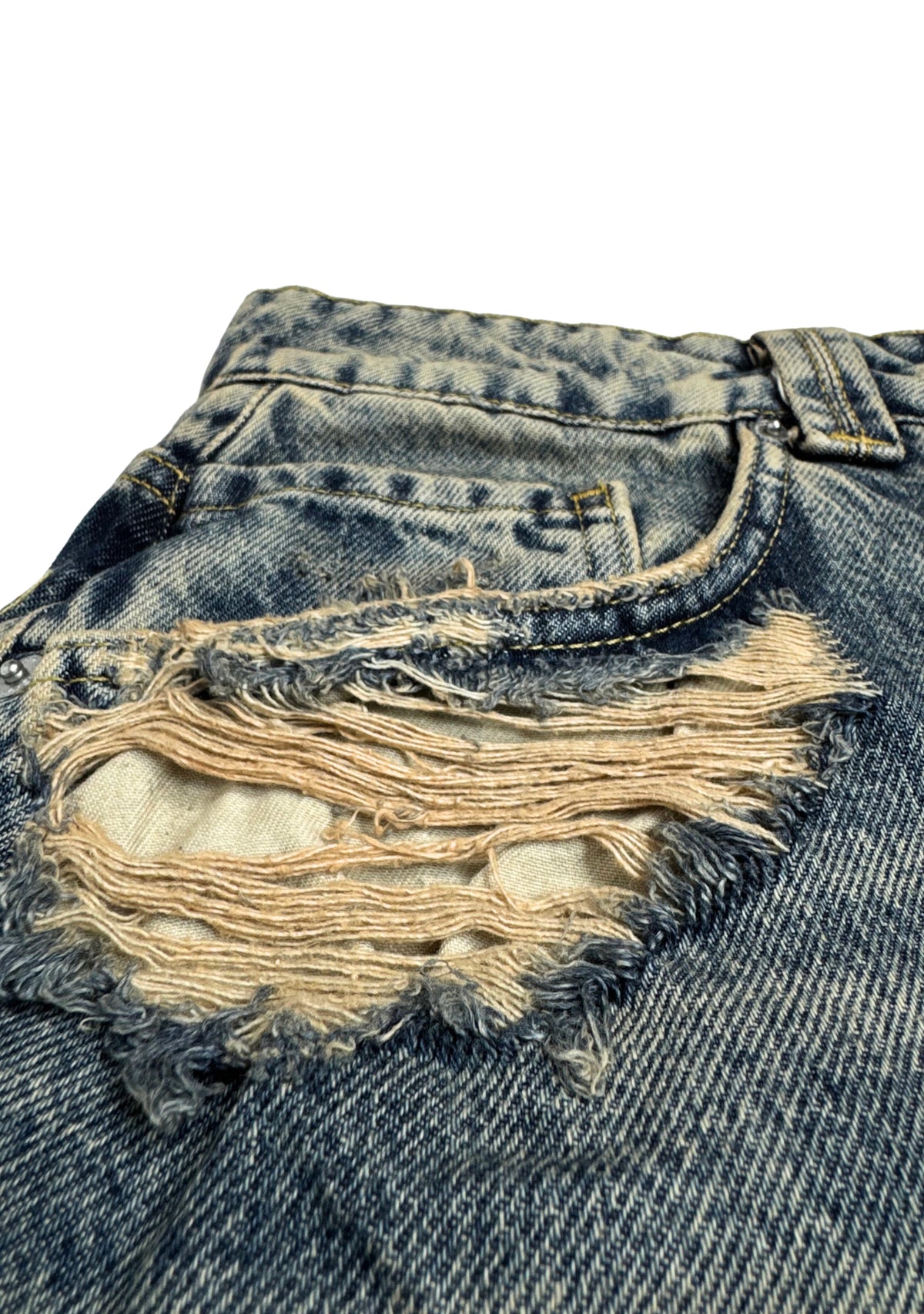 SAND BAGGY ABRASIONS DIAGONAL CUTS
