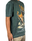 HUSTLE GREEN WASHED TEE