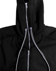 BLACK HOODIE BUILT-IN VEST