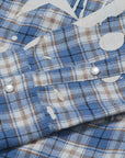BLEACHED PLAID SHIRT