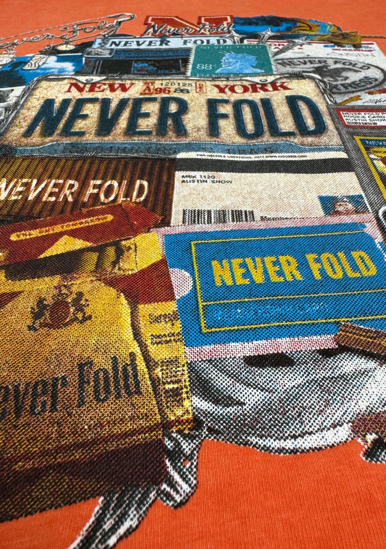 NEVER FOLD WASH ORANGE TEE
