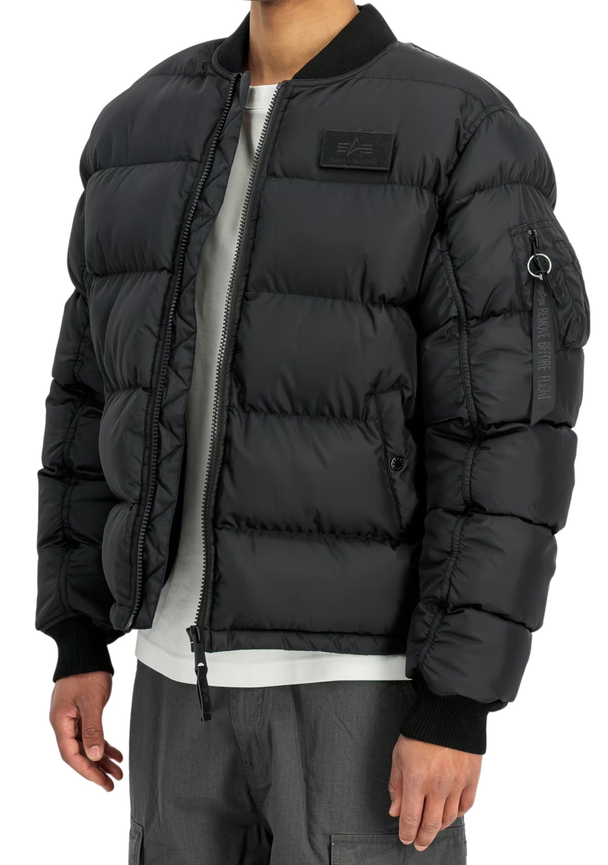 MA-1 PUFFER BACK EMBROIDERY LOGO WINTER JACKET