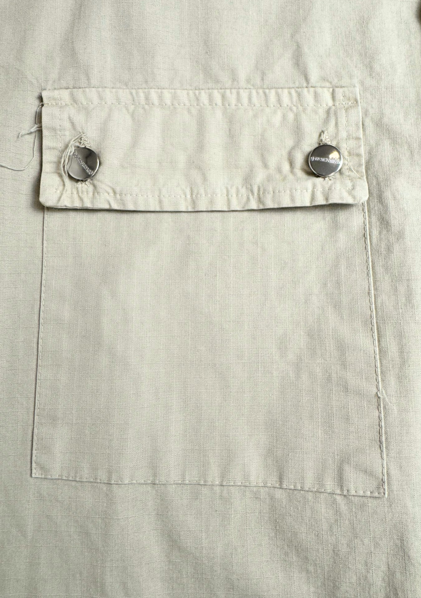 BEIGE RIPSTOP ELASTIC SHIRT