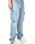 PEARL CRYSTAL BLUE DENIM