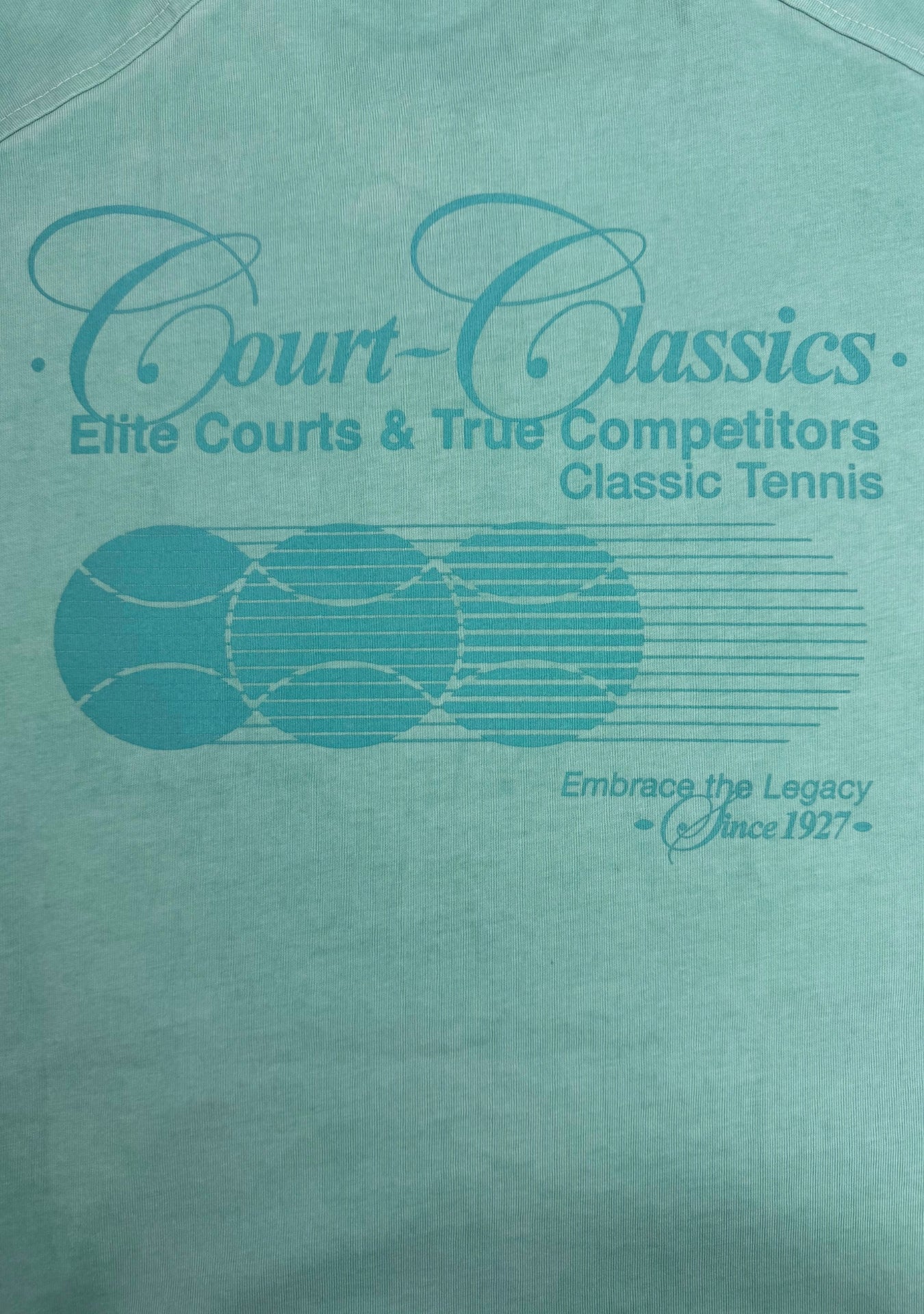 TEE WASH WATER GREEN COURT CLASSICS
