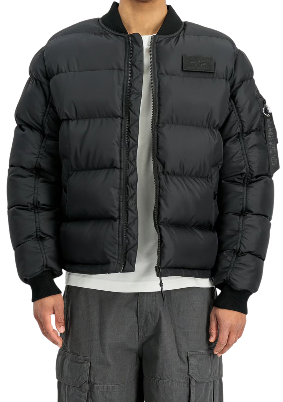 MA-1 PUFFER BACK EMBROIDERY LOGO WINTER JACKET