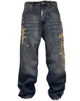 DISTRESSED BAGGY - STAINED PATCHES