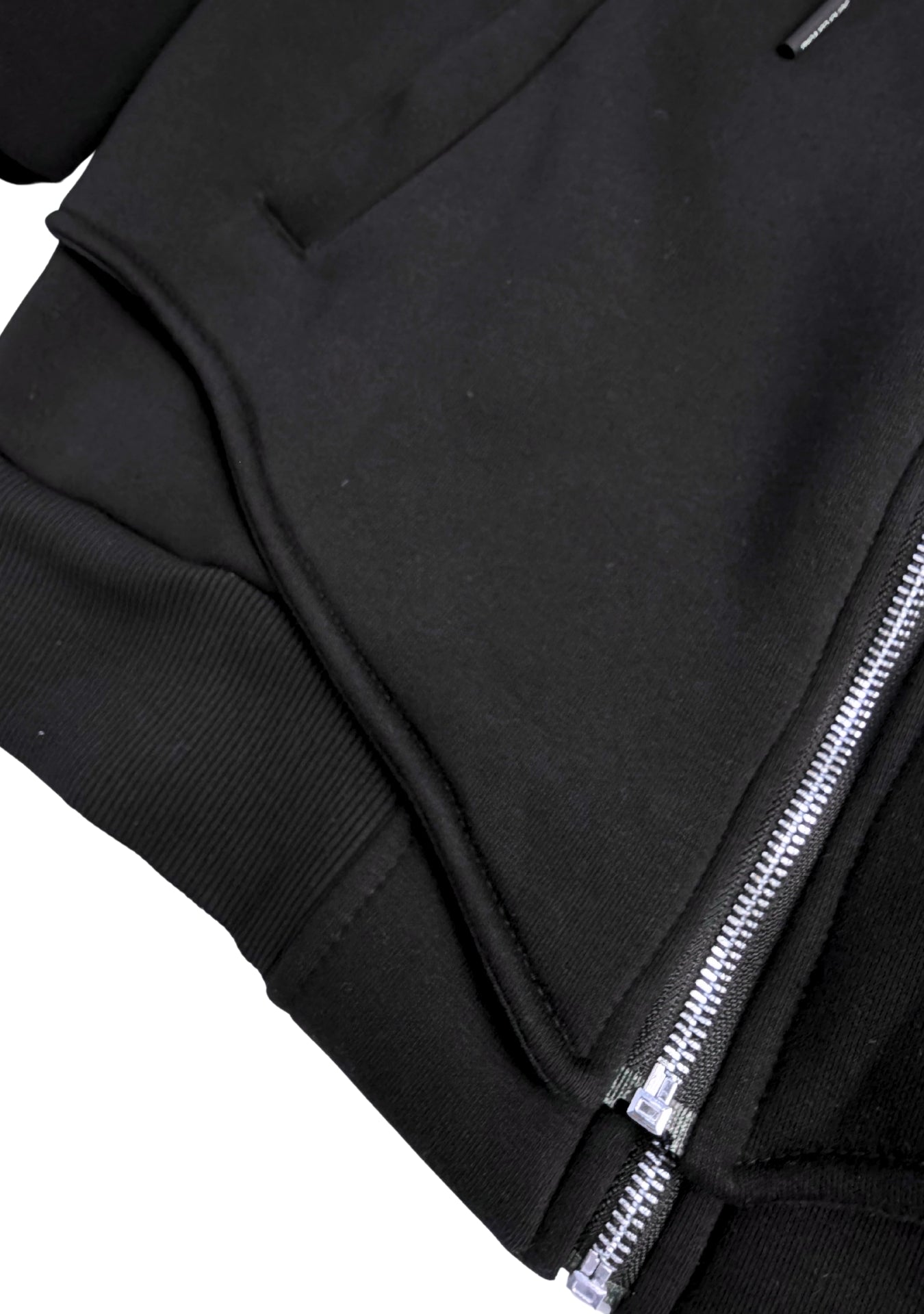 BLACK HOODIE BUILT-IN VEST