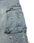 PEARL CRYSTAL BLUE DENIM