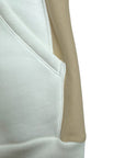 DOUBLE FABRIC WHITE HOODIE PROFILE