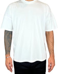 WHITE MERCERIZED BKCS TEE