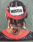 HUSTLE GREEN WASHED TEE
