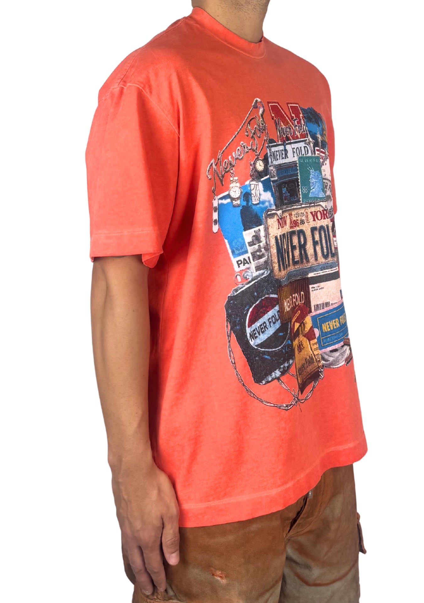 NEVER FOLD WASH ORANGE TEE