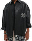 VARNISH WASH SHIRT BLACK