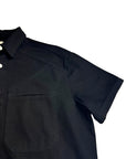 DOUBLE POCKET  BLACK DENIM SHIRT