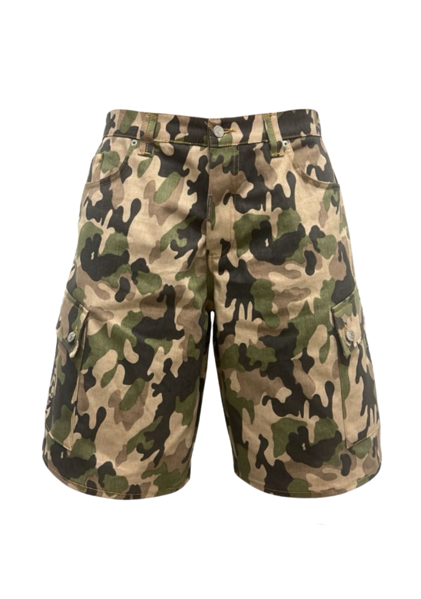 MILITARY SHORTS POCKETS RHINESTONE