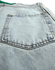 BASEBALL JERSEY SKY DENIM SHORTS