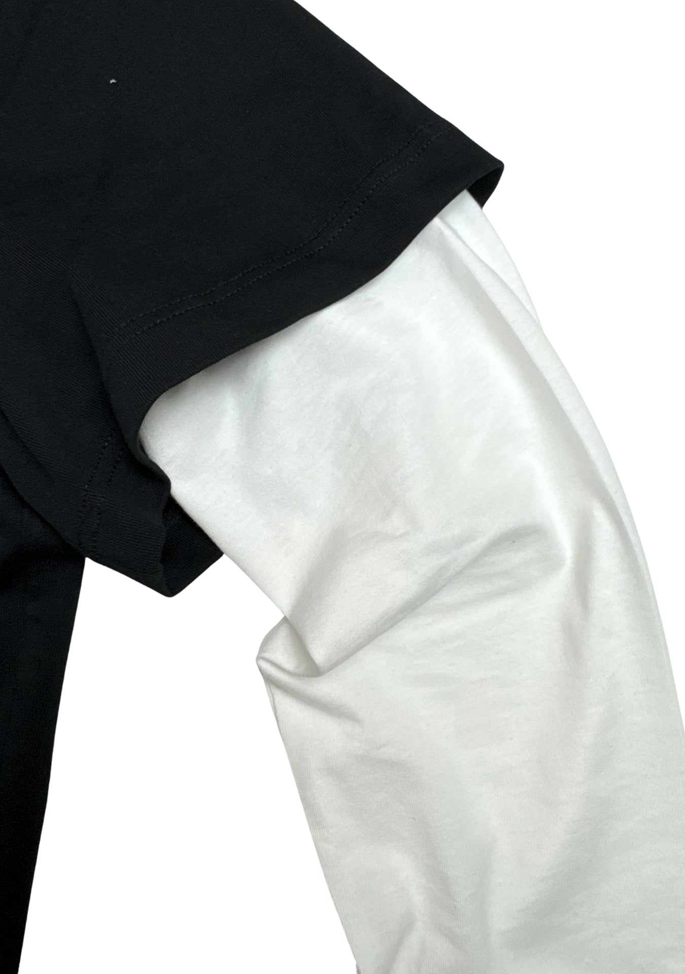 BLACK DOUBLE SLEEVED POLO