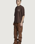 COSTA OVERSIZED T-SHIRT GALLERIA CORSIVO BROWN