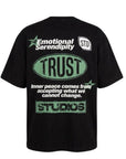 BLACK TEE DOUBLE PRINT EMO.T.RUST