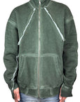 WASHED SWEATSHIRT ARMY GREEN