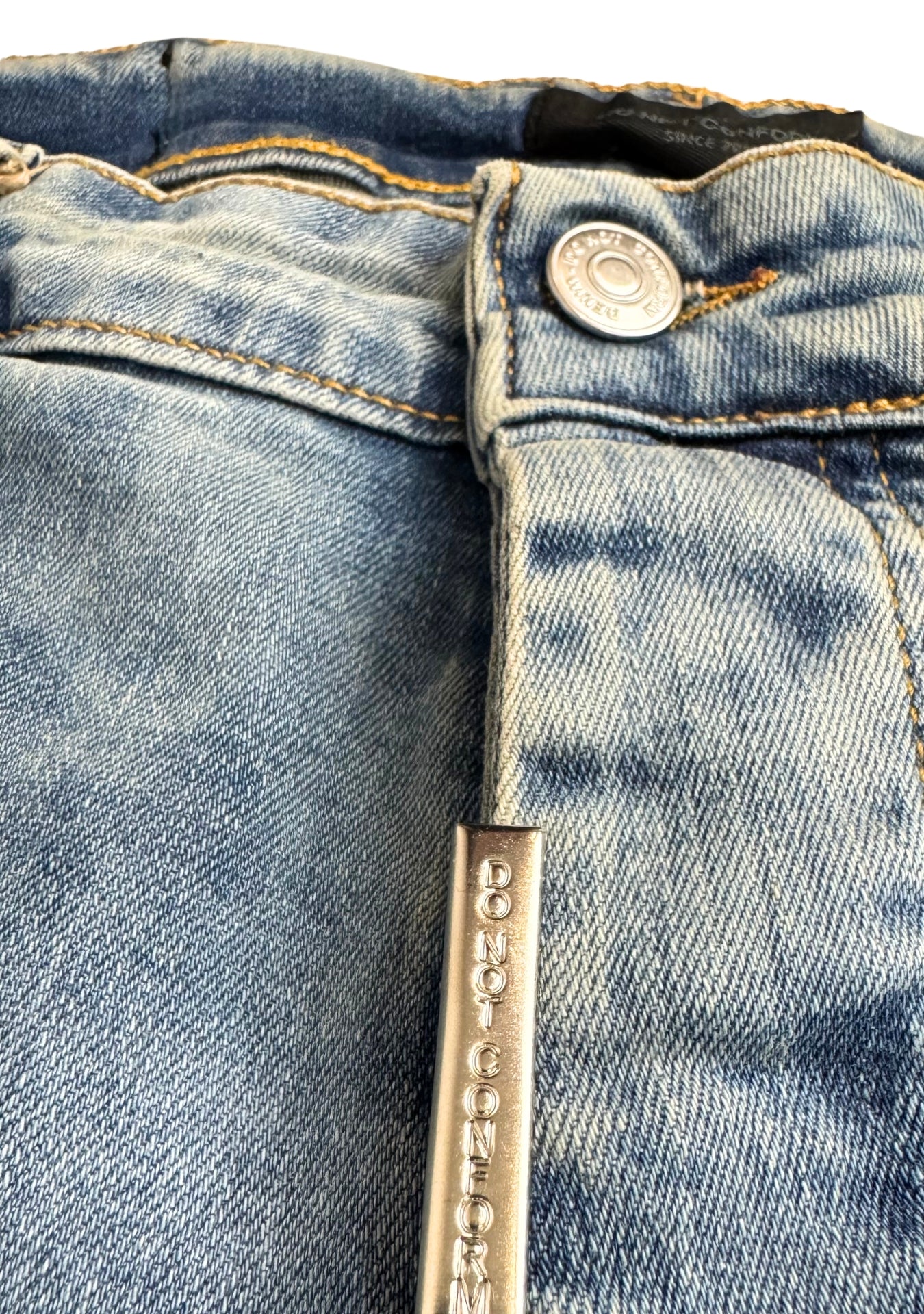 FLARE DENIM PEARLS AND RHINESTONES