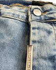 FLARE DENIM PEARLS AND RHINESTONES
