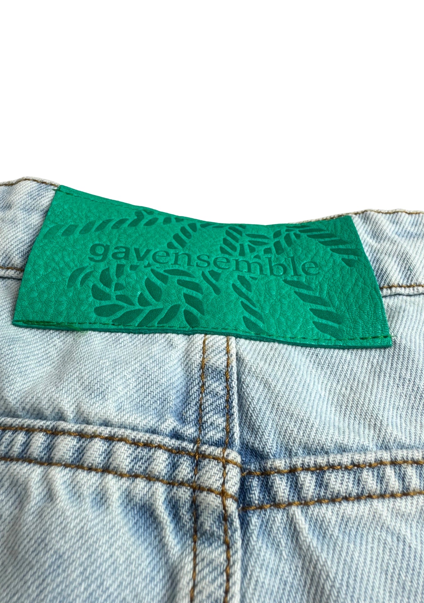 BASEBALL JERSEY SKY DENIM SHORTS