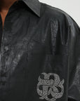 VARNISH WASH SHIRT BLACK