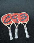 BLACK TENNIS CLUB TEE
