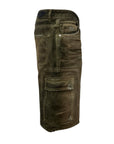 SHORTS CARGO GREEN PIGMENTED TRANSPARENT