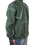 WASHED SWEATSHIRT ARMY GREEN