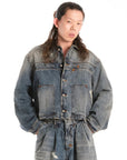 MINERAL WASH DENIM JACKET
