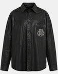 VARNISH WASH SHIRT BLACK
