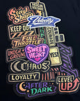 BLACK TEE MULTI-PATCH