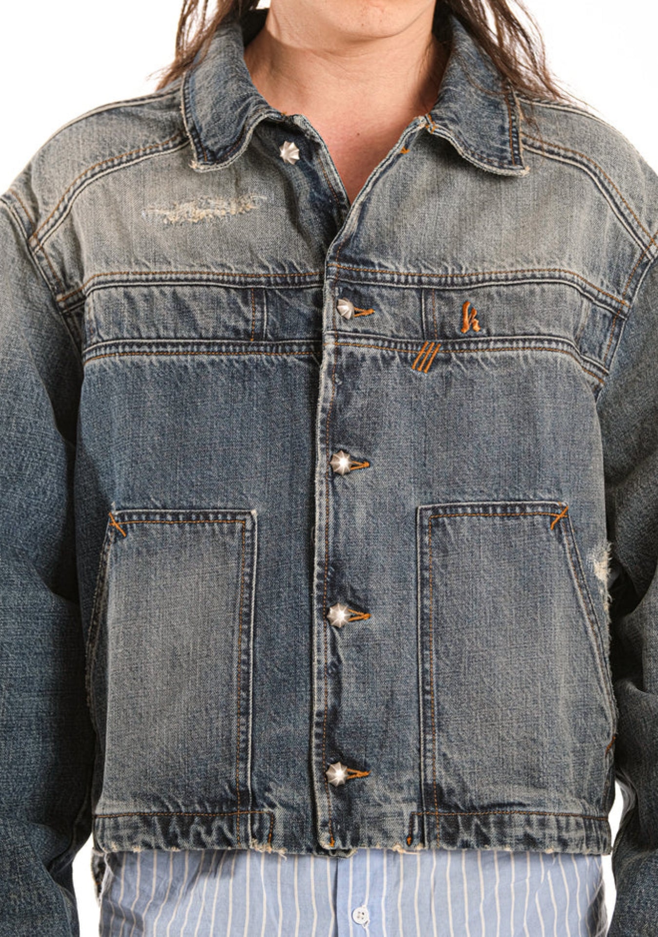 MINERAL WASH DENIM JACKET
