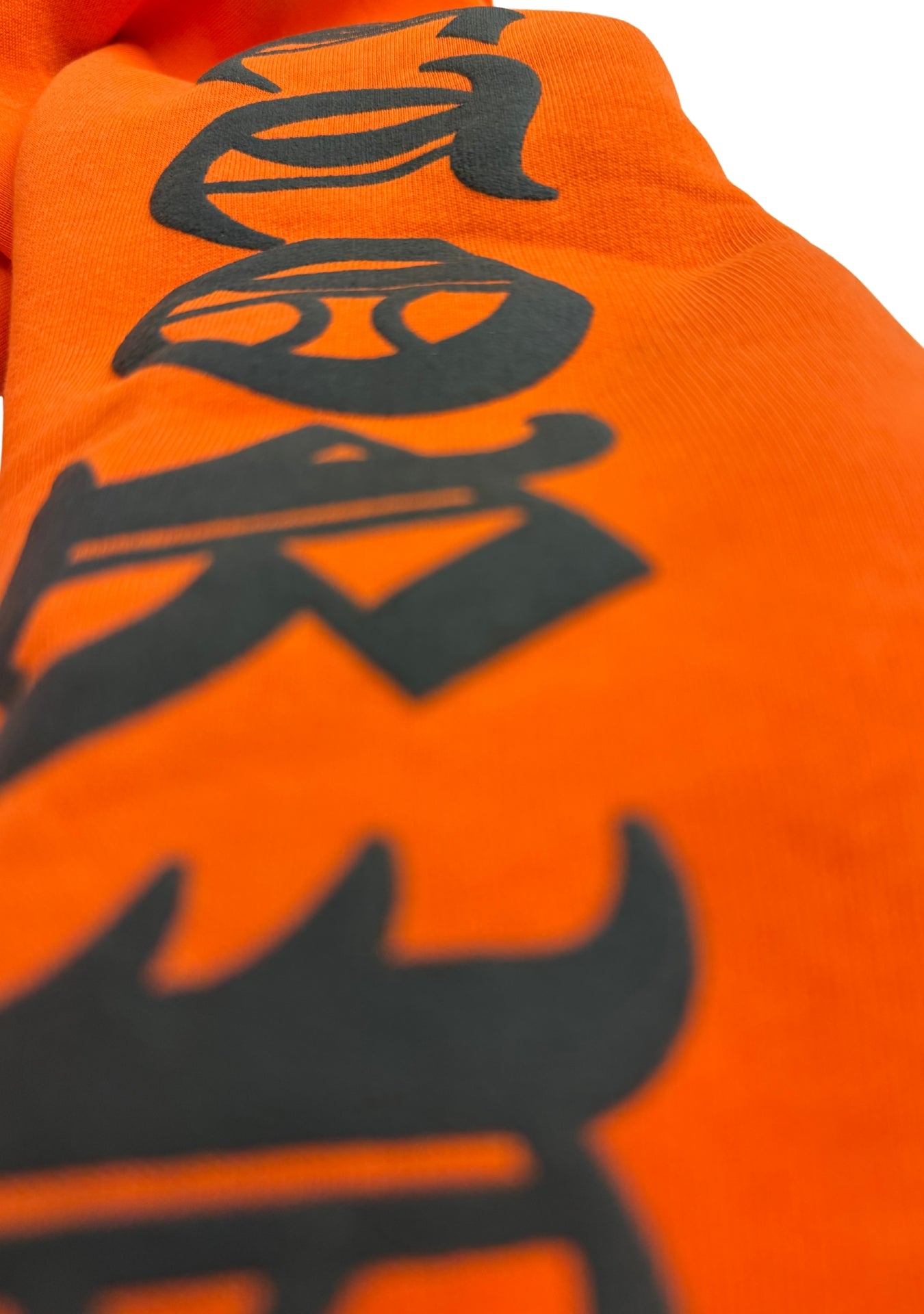 ORANGE HOODIE PRINT ALL SIDES