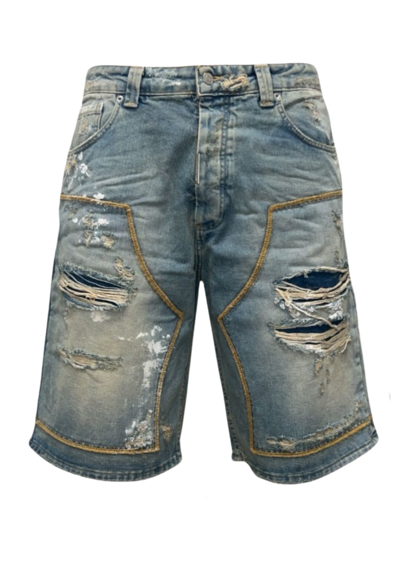 DOUBLE WORK SHORTS WHITE PAINT