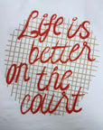 WHITE TENNIS CLUB TEE